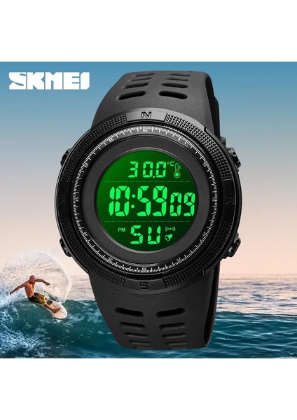 Siyah Beyaz Skmeı Orijinal 50 M Su Geçirmez Askeri Dijital Kol Saati Adam Için Lüks Vücut Sıcaklığı Aydınlık Spor Saat Üst Marka Saat (Yurt Dışından) modelleri