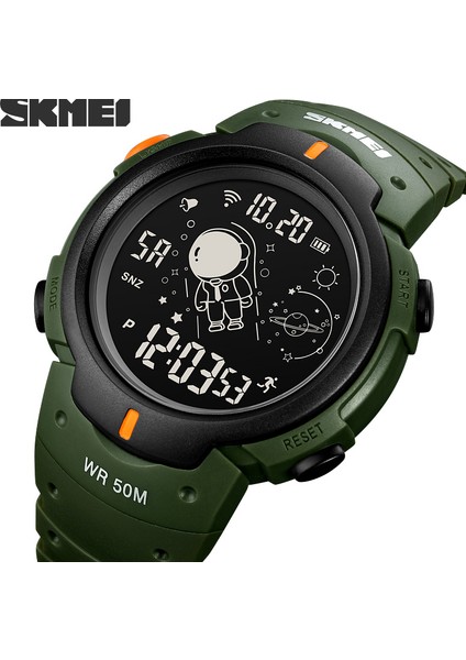 Siyah Beyaz LED Işık Elektronik Spor Saatler Erkekler Kronometre Geri Sayım Saati Su Geçirmez Dijital Kol Saati Relogio Masculino Skmeı Montre (Yurt Dışından) fiyatları