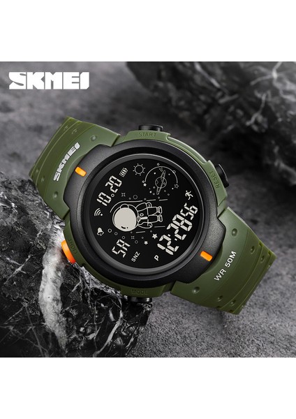 Siyah Beyaz LED Işık Elektronik Spor Saatler Erkekler Kronometre Geri Sayım Saati Su Geçirmez Dijital Kol Saati Relogio Masculino Skmeı Montre (Yurt Dışından) modelleri