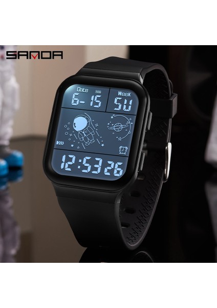 Mavi Sanda Dikdörtgen Spor Izle Erkekler Için 2022 Su Geçirmez Aydınlık Öğrenci Elektronik Saat Lüks Часы Женские Reloj Hombre 6035 (Yurt Dışından)