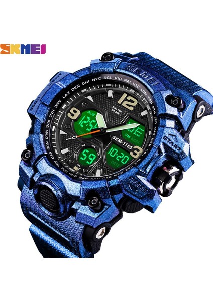 Gri Kamuflaj Skmeı Çift Ekran Saatler Erkekler Çok Fonksiyonlu Spor Dijital Bilek Erkek Izle Üst Marka 12/24 Saat Colck Moda Reloj Hombre (Yurt Dışından)