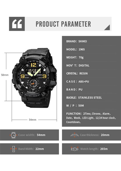 Color3 Kutusu ile Skmeı Japonya Dijital Hareket LED Işık Spor Izle Erkek Askeri Tarih Geri Sayım Saati 5bar Su Geçirmez Kol Saatleri Reloj Hombre (Yurt Dışından)