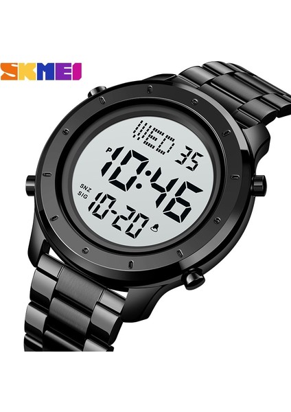 Deri 8 Skmeı Erkekler Dijital Saatler Moda Chrono Geri Sayım Elektronik Saat Lüks Paslanmaz Çelik Erkek Kronometre Relogio Masculino (Yurt Dışından) fırsatları