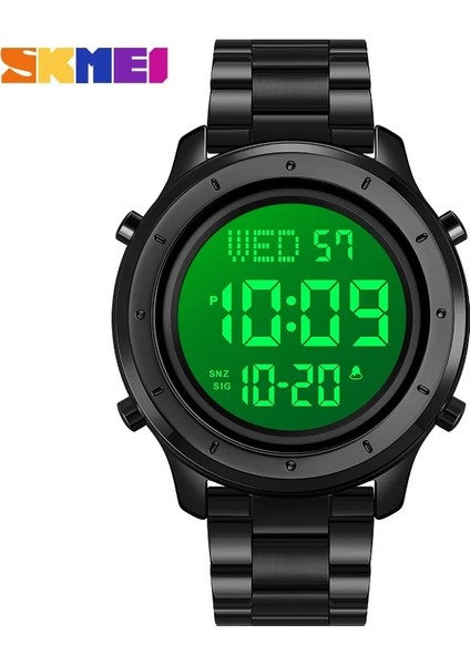 Deri 8 Skmeı Erkekler Dijital Saatler Moda Chrono Geri Sayım Elektronik Saat Lüks Paslanmaz Çelik Erkek Kronometre Relogio Masculino (Yurt Dışından) indirimleri