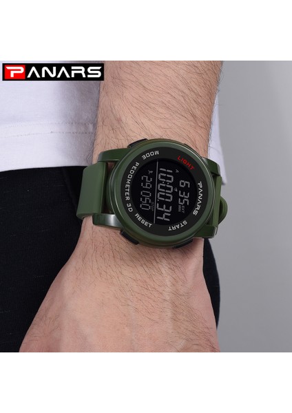 8102 Mavi Panars Erkek Dijital Saatler Erkek Spor Izle Ikili Zaman Adımsayar Çalar Saat 50 M Su Geçirmez Askeri Çok Fonksiyonlu Reloj Hombre (Yurt Dışından) indirimleri