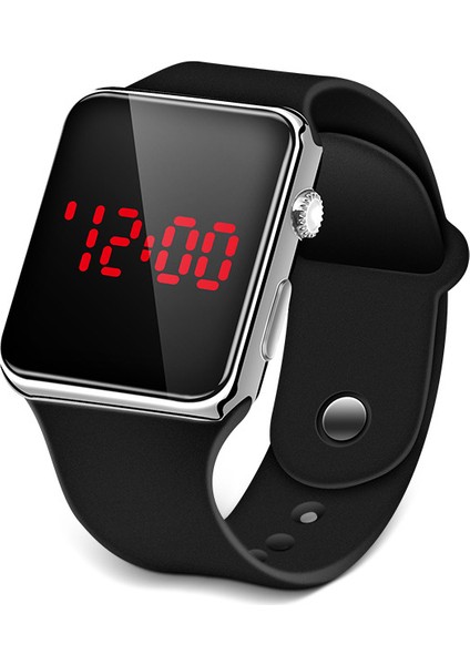 Kadınlar Için Siyah Mavi Moda Izle Elektronik LED Dijital Kadın Izle Rahat Basit Silikon Kadın Izle Montre Femme Zegarek Damski A001 (Yurt Dışından) fırsatları