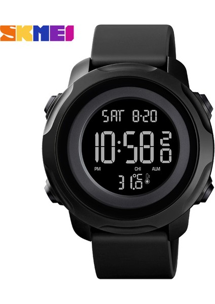 Siyah Skmeı Vücut Ortam Sıcaklığı Erkek Saatler Spor 2 Zaman Dijital Erkek Kol Saatleri Su Geçirmez Sağlıklı Tracker Montre Homme 1682 (Yurt Dışından)