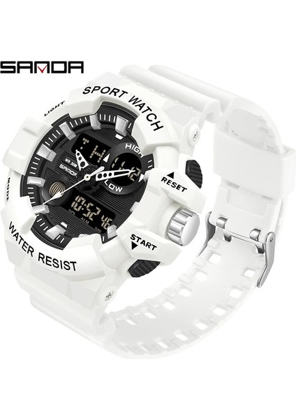 Kırmızı Sanda Yeni Spor Dijital Saat Erkekler Büyük Kadran Çok Fonksiyonlu LED Işık 50M Su Geçirmez Kol Saati Erkekler Için Relogio Masculino (Yurt Dışından) fırsatları