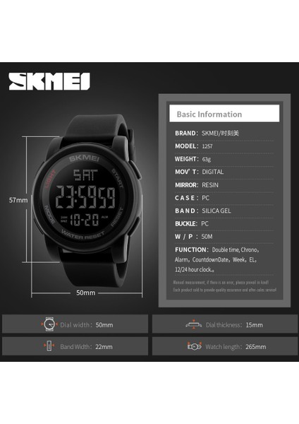 Siyah Skmeı Saat Erkekler Spor Saatler Çift Zamanlı Geri Sayım Askeri Izle Su Geçirmez Dijital Kol Saatleri Relogio Masculino 2019 Yeni (Yurt Dışından) fırsatları