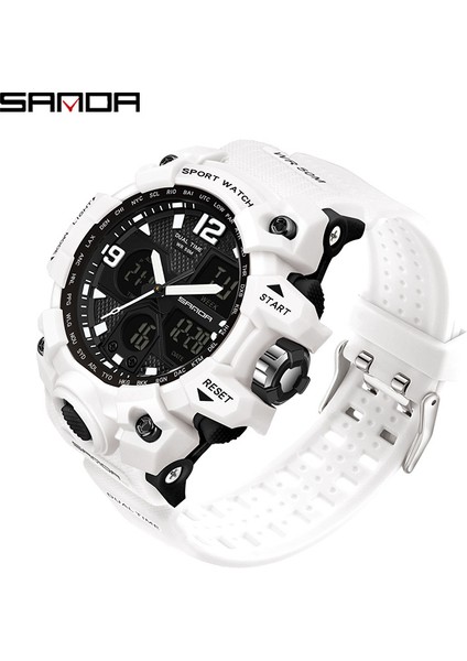 6030 Erkekler Siyah Kırmızı Sanda Moda Açık Spor Izle Lüks Dijital Kol Saati Aydınlık Ekran Su Geçirmez Darbeye Dayanıklı Saat Kadın Spor Saatleri (Yurt Dışından) fırsatları