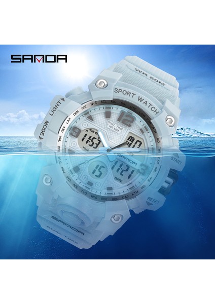 6030 Erkekler Siyah Kırmızı Sanda Moda Açık Spor Izle Lüks Dijital Kol Saati Aydınlık Ekran Su Geçirmez Darbeye Dayanıklı Saat Kadın Spor Saatleri (Yurt Dışından) indirimleri