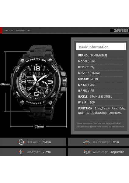 Siyah Relogio Masculino Erkek Spor Saatler Dalış 50 M Dijital LED Askeri Izle Erkekler Rahat Elektronik Kol Saatleri Relojes Skmeı 2018 (Yurt Dışından) fırsatları
