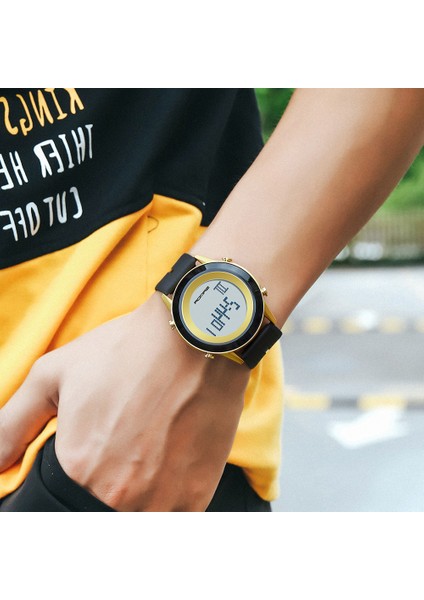 Kahve Sanda Erkek Saati Spor Trend Elektronik Kol Saati Basit Darbeye Dayanıklı Abs Kasa Kadın Ultra Ince Dijital Saat Relogio Masculino (Yurt Dışından) modelleri
