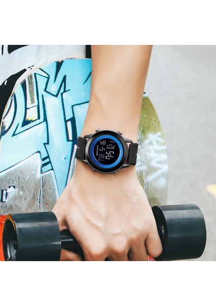 Kahve Sanda Erkek Saati Spor Trend Elektronik Kol Saati Basit Darbeye Dayanıklı Abs Kasa Kadın Ultra Ince Dijital Saat Relogio Masculino (Yurt Dışından) fırsatları