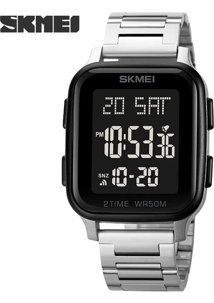 Siyah Erkek Saatler Su Geçirmez Spor Dijital LED Izle Alarm Chrono Elektronik Saat Adam Öğrenci Kol Saati Skmeı Relogio Masculino (Yurt Dışından) fırsatları