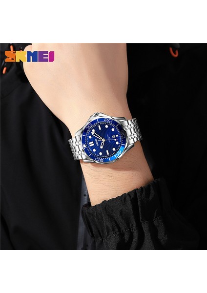 Renk 3 Skmeı Japonya Kuvars Hareketi Erkekler Saatler Üç Boyutlu Doku Kadran Kol Saati Moda Tarih Zaman Saati Erkek Reloj Hombre 9276 (Yurt Dışından)