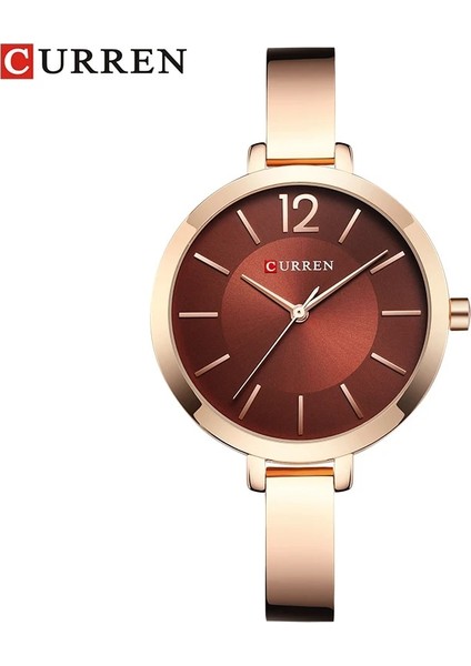 Gül Curren Moda Elbise Bayanlar Bilezik Saatler Bayan Kuvars Paslanmaz Çelik Şerit Kol Saati Sıcak Hediye Kadın Saati Reloj Mujer (Yurt Dışından) indirimleri