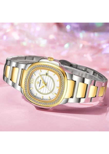 Pembe Reloj Mujer Wwoor Bayanlar Altın Izle Kadın Saatler En Lüks Elmas Bilezik Saatler Kadın Moda Su Geçirmez Tarih Kuvars Saat (Yurt Dışından) fiyatları