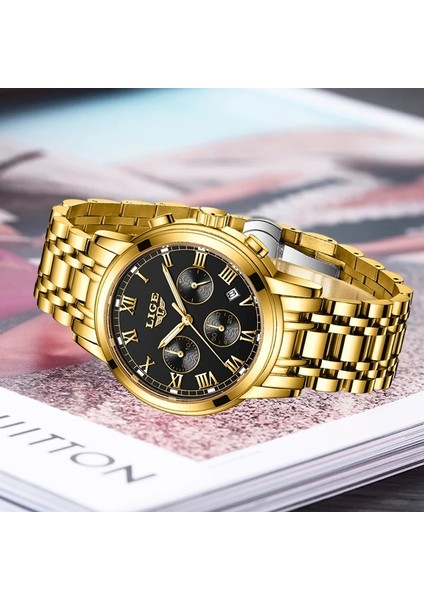 Altın Mavi Lıge 2023 Yeni Altın Izle Kadın Saatler Bayanlar 30 M Su Geçirmez Çelik Kadın Bilezik Saatler Kadın Saat Relogio Feminino + Kutusu (Yurt Dışından) fırsatları