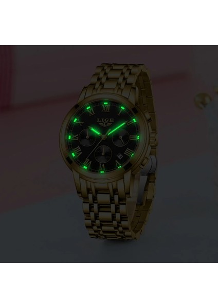 Altın Mavi Lıge 2023 Yeni Altın Izle Kadın Saatler Bayanlar 30 M Su Geçirmez Çelik Kadın Bilezik Saatler Kadın Saat Relogio Feminino + Kutusu (Yurt Dışından) indirimleri