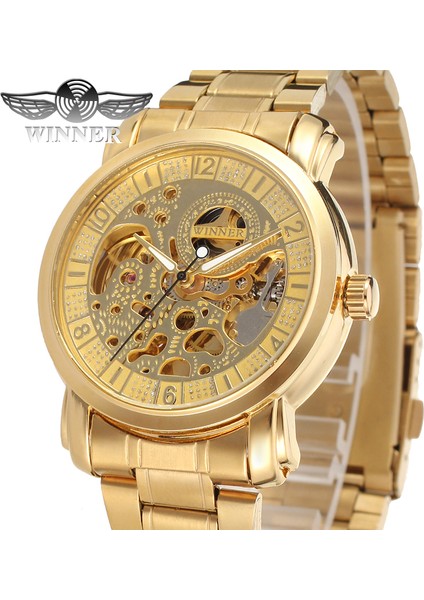 03 T-Kazanan Erkek Altın Oymak Mekanik Çelik Bant Roma Dijital Mekanik Saat Gümüş Bilek Saati (Yurt Dışından) fiyatları