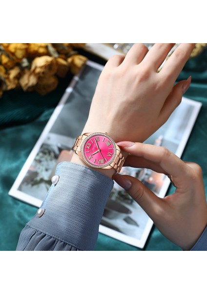 Gümüş Kutu Curren Yeni Lüks Kuvars Bayanlar Bilezik Saat Taklidi Kadran Zarif Aydınlık Işaretçi Paslanmaz Çelik Saat Relogio Feminino (Yurt Dışından) fiyatları