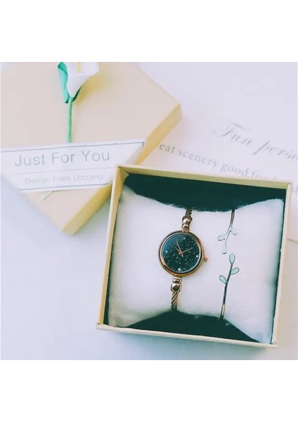 Kahve Siyah Rahat Retro Kadın Bilezik Izle Küçük Pürüzsüz Kadran Üst Lüks Gümüş Ince Kayış Parlayan Sanat Kadın Saat Kuvars Kol Saati (Yurt Dışından)