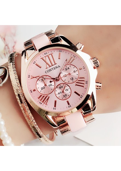 Kahverengi Gül Yeni Lüks Kadın Gül Siyah Izle Moda Bayanlar Kuvars Roma Kol Saati Zarif Kadın Bilezik Saatler Relojes Para Mujer Hediye (Yurt Dışından) modelleri