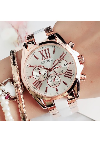 Kahverengi Gül Yeni Lüks Kadın Gül Siyah Izle Moda Bayanlar Kuvars Roma Kol Saati Zarif Kadın Bilezik Saatler Relojes Para Mujer Hediye (Yurt Dışından) indirimleri