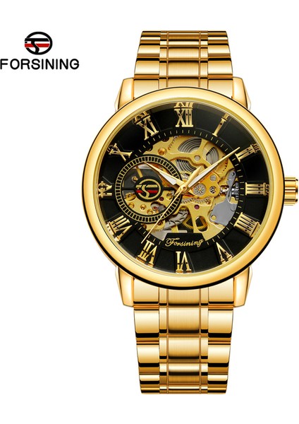 FSG8099M4G6 Forsining Üst Markalar Moda Iş Mekanik Erkek Izle Otomatik Su Geçirmez Paslanmaz Çelik Kayış Erkek Saatler (Yurt Dışından)