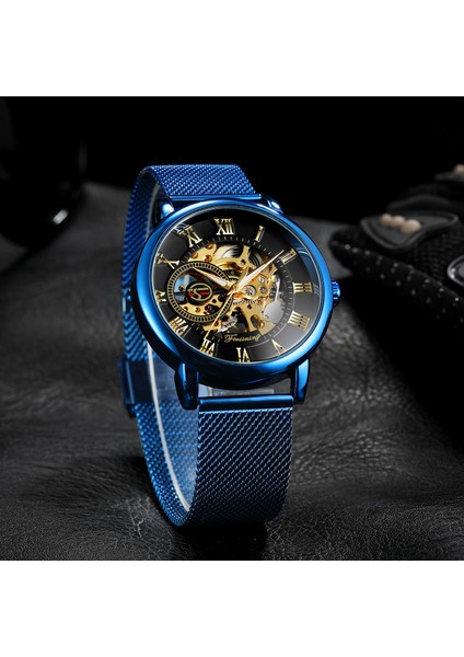 FSG8099M4G6 Forsining Üst Markalar Moda Iş Mekanik Erkek Izle Otomatik Su Geçirmez Paslanmaz Çelik Kayış Erkek Saatler (Yurt Dışından) modelleri