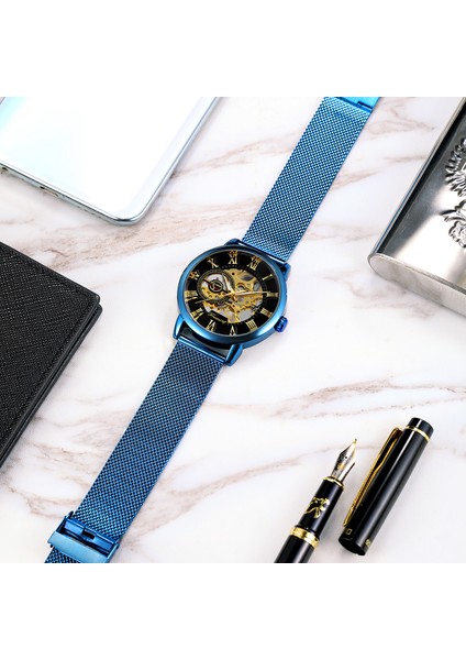 FSG8099M4G6 Forsining Üst Markalar Moda Iş Mekanik Erkek Izle Otomatik Su Geçirmez Paslanmaz Çelik Kayış Erkek Saatler (Yurt Dışından) indirimleri