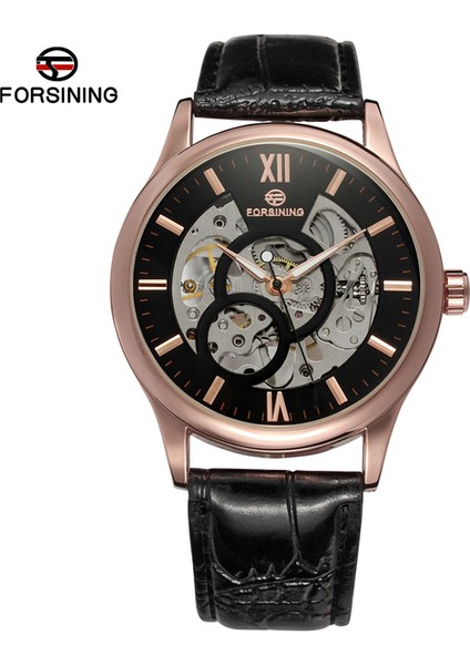 06 Forsınıng Basit Rüzgar Içi Boş Çift Halkalı Tırnak Terazisi Mekanik Hareket Mekanik Saat Dairesel Kemer Erkek ve Kadın Saati (Yurt Dışından)