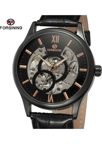 06 Forsınıng Basit Rüzgar Içi Boş Çift Halkalı Tırnak Terazisi Mekanik Hareket Mekanik Saat Dairesel Kemer Erkek ve Kadın Saati (Yurt Dışından) indirimleri