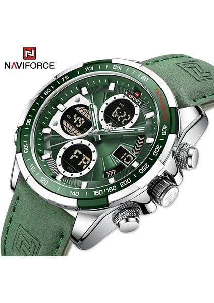 Rgbb-Box Yeni Navıforce Moda Askeri Saatler Erkekler Için Lüks Orijinal Spor Kronograf Izle Su Geçirmez Kuvars Kol Saati Saat Hediye (Yurt Dışından)
