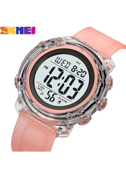 Pembe Skmeı Saatler Erkekler LED Ekran Elektronik Izle Moda Chrono Alarm Dijital Saat Kadın Siyah Bilek Saati Relojes Para Hombre (Yurt Dışından)