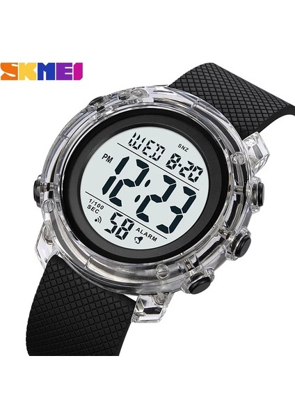 Pembe Skmeı Saatler Erkekler LED Ekran Elektronik Izle Moda Chrono Alarm Dijital Saat Kadın Siyah Bilek Saati Relojes Para Hombre (Yurt Dışından)