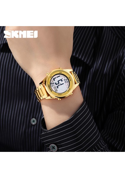 Siyah Erkek Spor Saatler Casual Kronometre Geri Sayım Saat Su Geçirmez Erkek Kol Saatleri Dijital Alarmlı Saat Reloj Hombre Skmeı Montre Homme (Yurt Dışından) modelleri