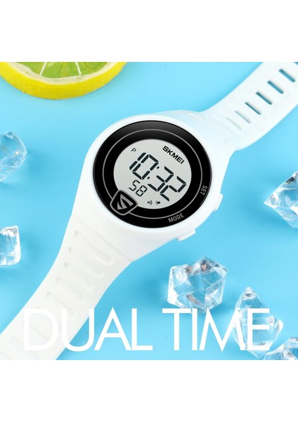 Açık Yeşil Beyaz Skmeı 1798 Dijital Saat Spor Genç Erkek Kız Kol Saati Için Dijital Saat Su Geçirmez LED Ince Genç Izle Reloj Hombre (Yurt Dışından) modelleri