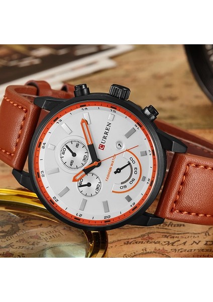 Siyah Kara Kutu Curren 8217 Adam Kronograf Lüks Erkek Spor Saatleri Moda Rahat Kuvars Izle Erkekler Askeri Bilek Izle Erkek Relogio Saatler (Yurt Dışından) fırsatları