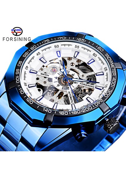 GMT893-11 Forsining Üst Marka Lüks Otomatik Mekanik Saat Siyah Altın Erkek Saatler Hollow Kol Saati Relogio Masculino (Yurt Dışından)