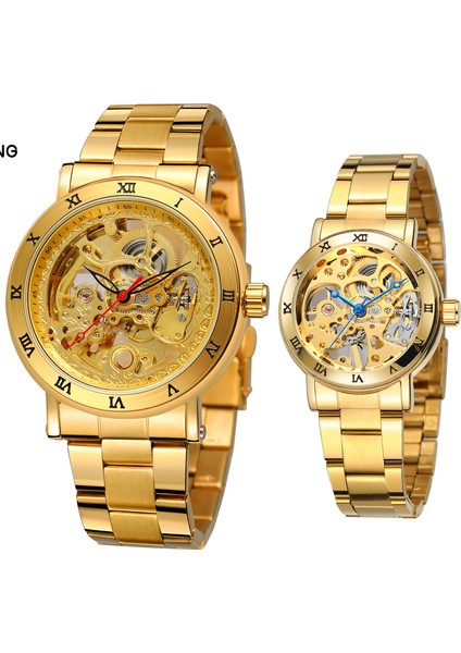 Siyah Altın Forsining Şeffaf Tasarım Erkek Izle Lüks Otomatik Kurmalı Mekanik Saat Su Geçirmez Spor Erkek Saatler Reloj Hombre (Yurt Dışından)