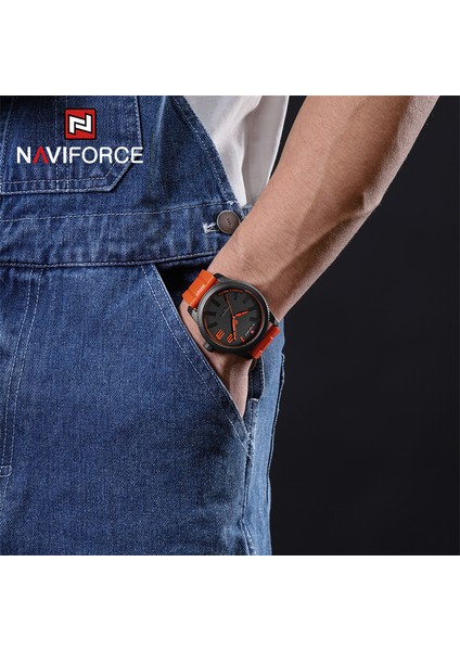 Boo 2022 Navıforce Su Geçirmez Spor Askeri Quartz Saat Erkekler Için Erkek Saatler Lüks Marka Silikon Kayış Saatler Relogio Masculino (Yurt Dışından)