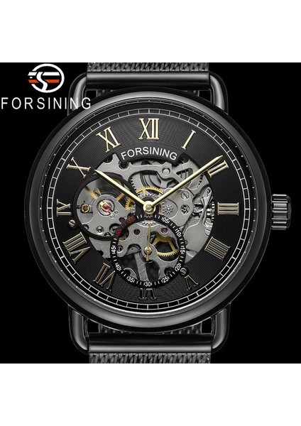 FS816801 Kutusu ile Forsınıng Erkekler Kol Saati Askeri Spor Erkek Saat Üst Marka Lüks Paslanmaz Çelik Klasik Adam Mekanik Saat 8168 (Yurt Dışından) fiyatları