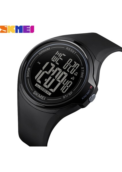 Siyah Skmeı 1602 Dokunmatik Ekran Dijital Erkek Izle Su Geçirmez LED Işıklı Çalar Saat Düşmeye Dayanıklı Spor Saatler Montre Homme (Yurt Dışından) fırsatları