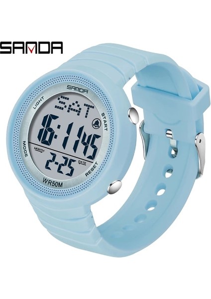 Mavi Sanda Marka Erkek Spor Saatler Moda Chronos Geri Sayım Su Geçirmez LED Dijital Saat Adam Askeri Bilek Aydınlık Erkek Izle (Yurt Dışından)