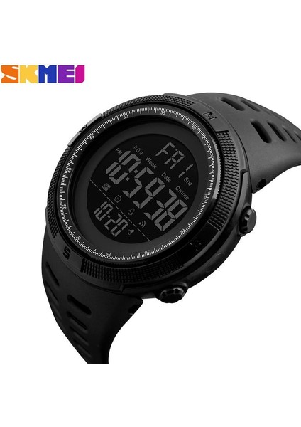 Altın Kırmızı Moda Skmeı Açık Spor Izle Erkekler Çok Fonksiyonlu Saatler Çalar Saat Chrono 5bar Su Geçirmez Dijital Saat Reloj Hombre 1251 (Yurt Dışından)