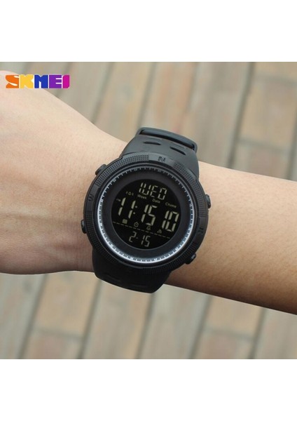 Altın Kırmızı Moda Skmeı Açık Spor Izle Erkekler Çok Fonksiyonlu Saatler Çalar Saat Chrono 5bar Su Geçirmez Dijital Saat Reloj Hombre 1251 (Yurt Dışından)