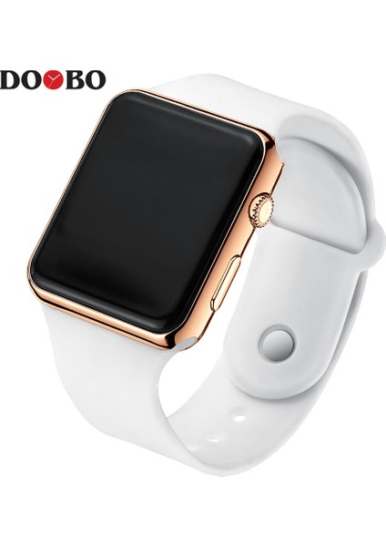 Siyah Rosegold Erkekler LED Dijital Spor Saatler Erkek Kauçuk Kayış Erkek Askeri Kol Saati Saat Saat Relogio Masculino Hodinky Ceasuri (Yurt Dışından)