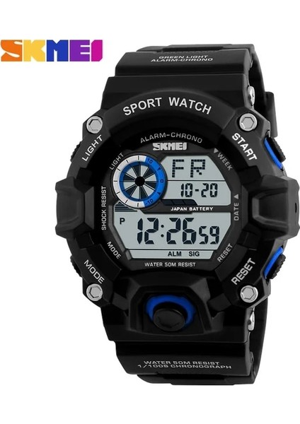 Mavi Ünlü G Stil Erkek Saatler Spor Kronograf Askeri Dijital Kol Saatleri Kamuflaj Şok Dayanıklı Montre Homme Erkek Saat Saat (Yurt Dışından)